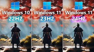 Windows 11 24H2 vs Windows 11 23H2 vs Windows 10 22H2  Gaming in 2024 [upl. by Bret344]