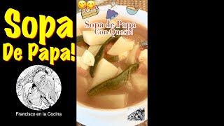 Sopa de Papa con Queso  Shorts [upl. by Dannel]