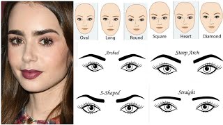 Perfect Eyebrow Shapes For Your Face  Types Of Eyebrow Shapes [upl. by Reece]