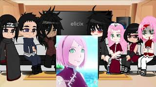 UCHIHA’S   REACT TO SAKURA PART 2  Naruto GCRV  SasuSaku [upl. by Geanine]