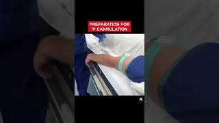 Preparation for IV Cannulation  shorts ivcannulation anesthesiology nurse [upl. by Aihsek]