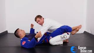 HOW TO ESCAPE THE MOST COMMON JIUJITSU ATTACK  The closed guard escape KEENANONLINECOM [upl. by Arliene]