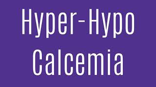 hypercalcemia and hypocalcemia  Medical Education Podcast [upl. by Rocher266]