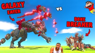 GALAXY EATER Challenges BONE BREAKER in Animal Revolt Battle Simulator with SHINCHAN CHOP UNDEFEATED [upl. by Anar]