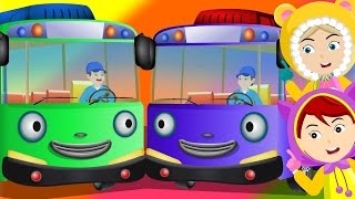 Wheels On The Bus  New Version  Rhymes by KiddieTV © [upl. by Adnawyek150]