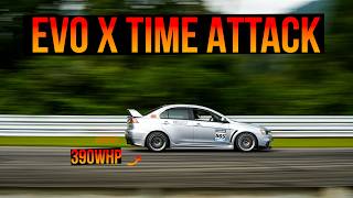 390WHP Evo X fights for the PODIUM at Lime Rock [upl. by Werdnael285]