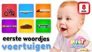 Woordjes leren • VOERTUIGEN • Baby tv Nederlandse baby filmpjes [upl. by Fatsug]