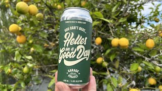 HELLES ON A GOOD DAY  Helles Lager  Garage Project Wellington New Zealand  Live Review [upl. by Naujud]