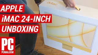 Unboxing the 2021 Apple iMac 24Inch [upl. by Reviel]