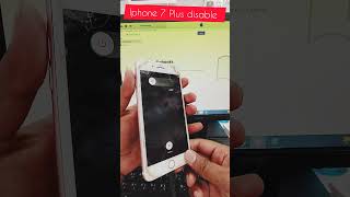 iphone 7 Plus disabled connect to itunes [upl. by Eneladgam996]