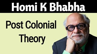 Homi K Bhabha Postcolonial Theory [upl. by Sucramad]