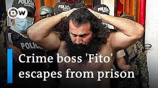 National emergency after jailed drug lord Fito vanishes in Ecuador  DW News [upl. by Berget80]