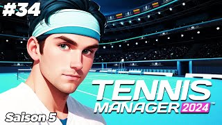 ON ENCHAINE AVEC WIMBLEDON  Carrière Tennis Manager 2024 34 [upl. by Aerdnahs542]