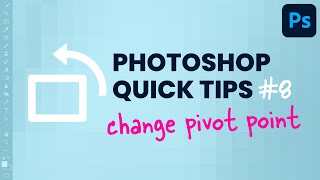 Photoshop Quick Tips Adjust the Rotation Pivot Point shorts [upl. by Eelarac]