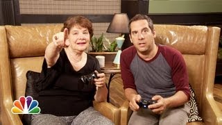 Jimmy Fallons Gaming With My Mom Late Night with Jimmy Fallon [upl. by Euqinu]