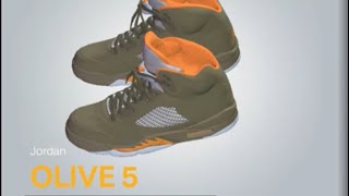 2K24 Shoe Creator Air Jordan V  Olive [upl. by Atneuqal]