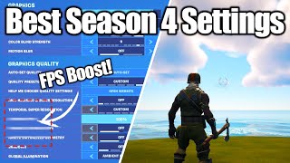 Fortnite Chapter 4 Season 4 Settings Guide  FPS Boost 0 Ping amp More [upl. by Travax530]