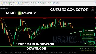 GURU R2 CONECTOR INDICATOR FOR BINARY AND FOREX OR MT4trading freesignal binaryoption [upl. by Nomla]