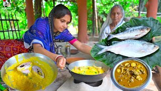 বিজয়া দশমীতে লিমু রান্না করলো স্পেশাল নামখানার ইলিশ সঙ্গে কচি পাঠার মাংস  Ilish amp mutton curry [upl. by Mazonson]