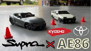 The best and most realistic mini RC drift cars Mini Z Supra and AE86 [upl. by Tennos]