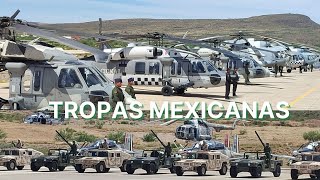 Impresionante concentración de tropas mexicanas en Chihuahua [upl. by Bernita250]