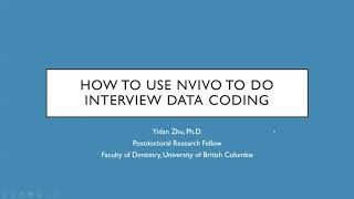 How to use Nvivo to do interview data coding in an easiest way [upl. by Aneliram]