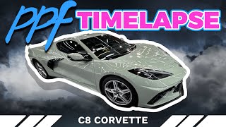 ‘24 Cacti Green C8 Corvette PPF install Timelapse in Copperas CoveKilleenHarker Heights [upl. by Onailimixam]