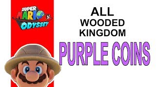 Super Mario Odyssey  All WOODED Kingdom Purple Coin Locations [upl. by Slavic527]