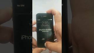 How to fix iPhone disabled 44s55s66s7 all iPhone flash viral 10mviews [upl. by Nerac]