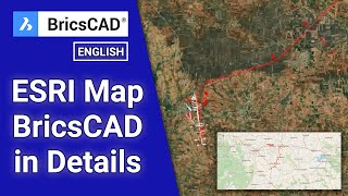 BricsCAD ESRI MAP Live Stream in Details bricscad googlemaps cad geo geolocation dwg esri [upl. by Ielak]