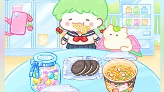 OREO AND SPICY ONIGIRI ALSO CAT DELICIOUS TREAT 🥛🍫🌶️ [upl. by Kit]