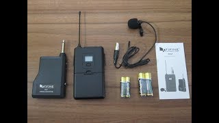 Video Review of Fifine UHF Lapel Wireless Microphone K037 [upl. by Oinota]