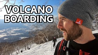 Volcano Split Boarding Adventure in Japan [upl. by Vedi730]