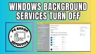 How to Turn Off Background Services in Windows [upl. by Newfeld648]