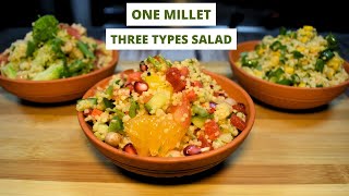 Millet Recipes  Millet Salads  How to Make Millets  Weight Loss Recipes  Chef Sahajan [upl. by Zanas876]