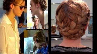 Emma Watson French Braids  Easy Hairstyles for Long Hair  School amp Work [upl. by Arataj]