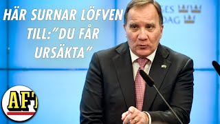 Stefan Löfven höll presskonferens – surnade till efter frågan ”Du får ursäkta” [upl. by Nolubez]