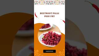 Healthy beetroot palli podi recipe  Telugu healthy recipe [upl. by Ennayhc]