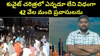 కువైట్ చరిత్రలో ఎన్నడూ లేని విధంగా  Kuwait Forty Two Thousand Expats  SukanyaTv Telugu [upl. by Assennav]