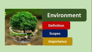 Environment  Definition Scopes and importance  Hindi Explaination  Environment BA  BSc  BCom [upl. by Tillion]