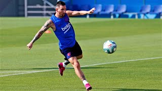 Lionel Messi  Amazing Tricks and Skills in Training  Is He Human [upl. by Hsirk635]