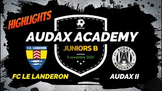 Highlights  FC Le Landeron  Audax Academy [upl. by Ociral]