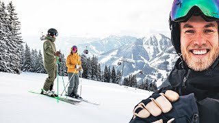 Skigebiet im Test Saalbach Hinterglemm Leogang Fieberbrunn [upl. by Reve137]