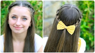 How to Create a Knotted Braid Tieback  Cute Hairstyles [upl. by Alle]