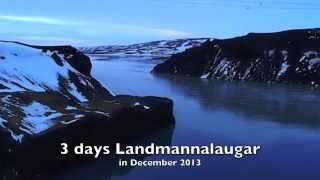 Landmannalaugar in Winter with Northern Lights [upl. by Yelhsa489]