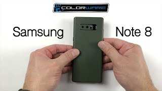 Samsung Note 8 ColorWare Skin Installation [upl. by Bac770]