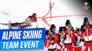 Alpine Skiing  Team Event  Full Replay  Beijing2022 [upl. by Isman]