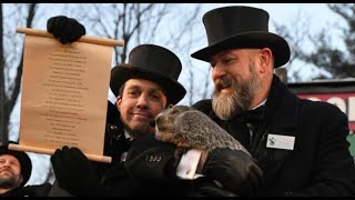 Día de la marmota Punxsutawney Phil no vio su sombra [upl. by Nyra610]