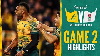 HIGHLIGHTS  Wallabies v England  2022  Game Two [upl. by Avigdor]