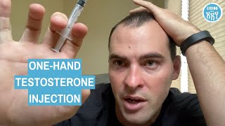 One Handed Testosterone Gluteal Injection [upl. by Ayhay276]